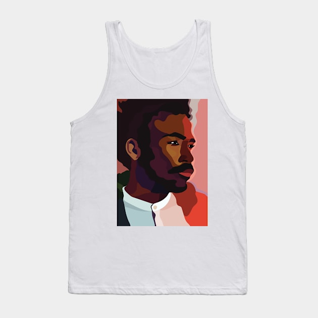 Childish Gambino Portrait Tank Top by StrayArte